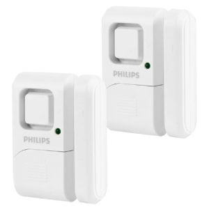 Philips Personal Security Window and Door Alarm, 2-Pack, White